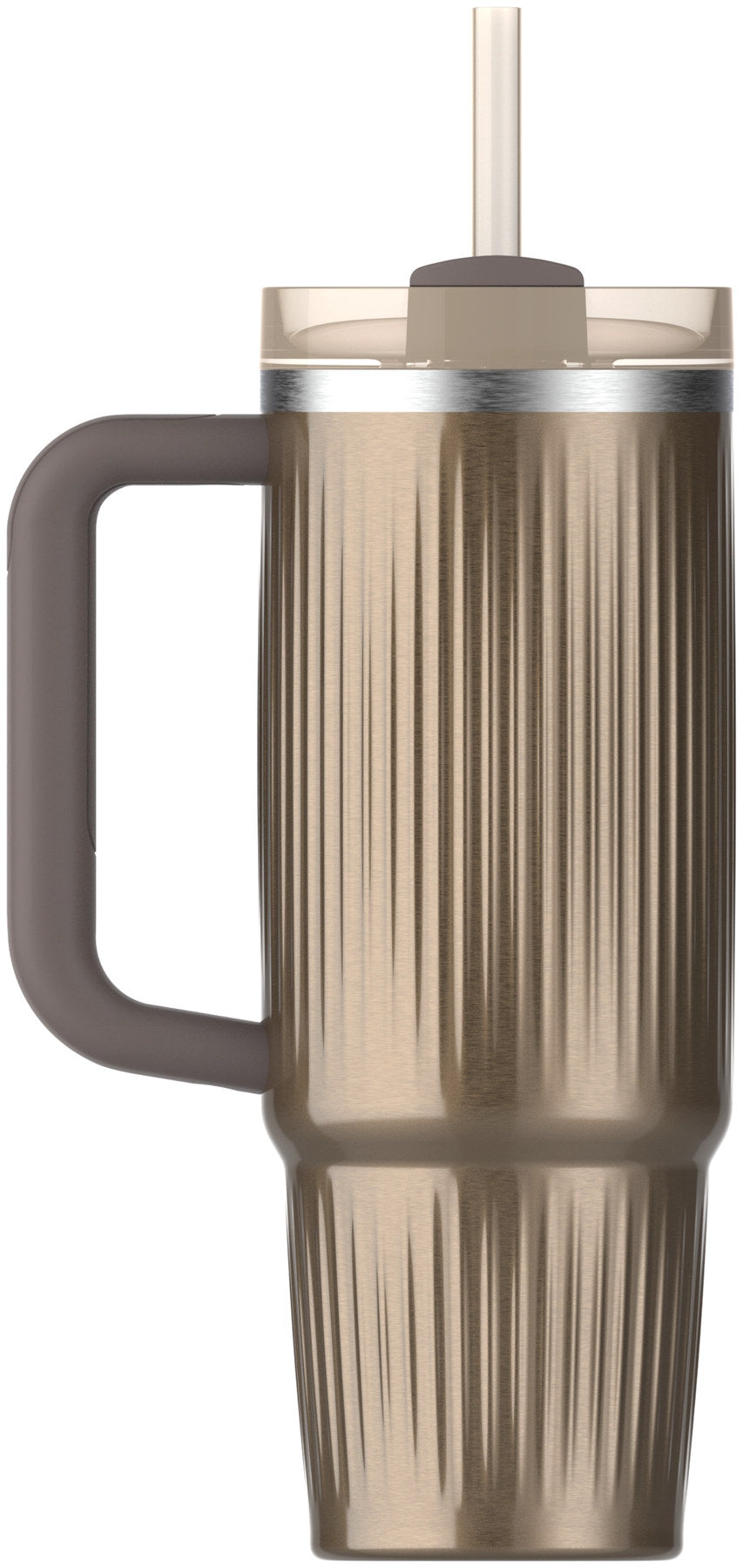 Quencher Fluted 0.89l pale gold shine in Gold präsentiert im Onlineshop von KAQTU Design AG. Thermosflasche ist von Stanley