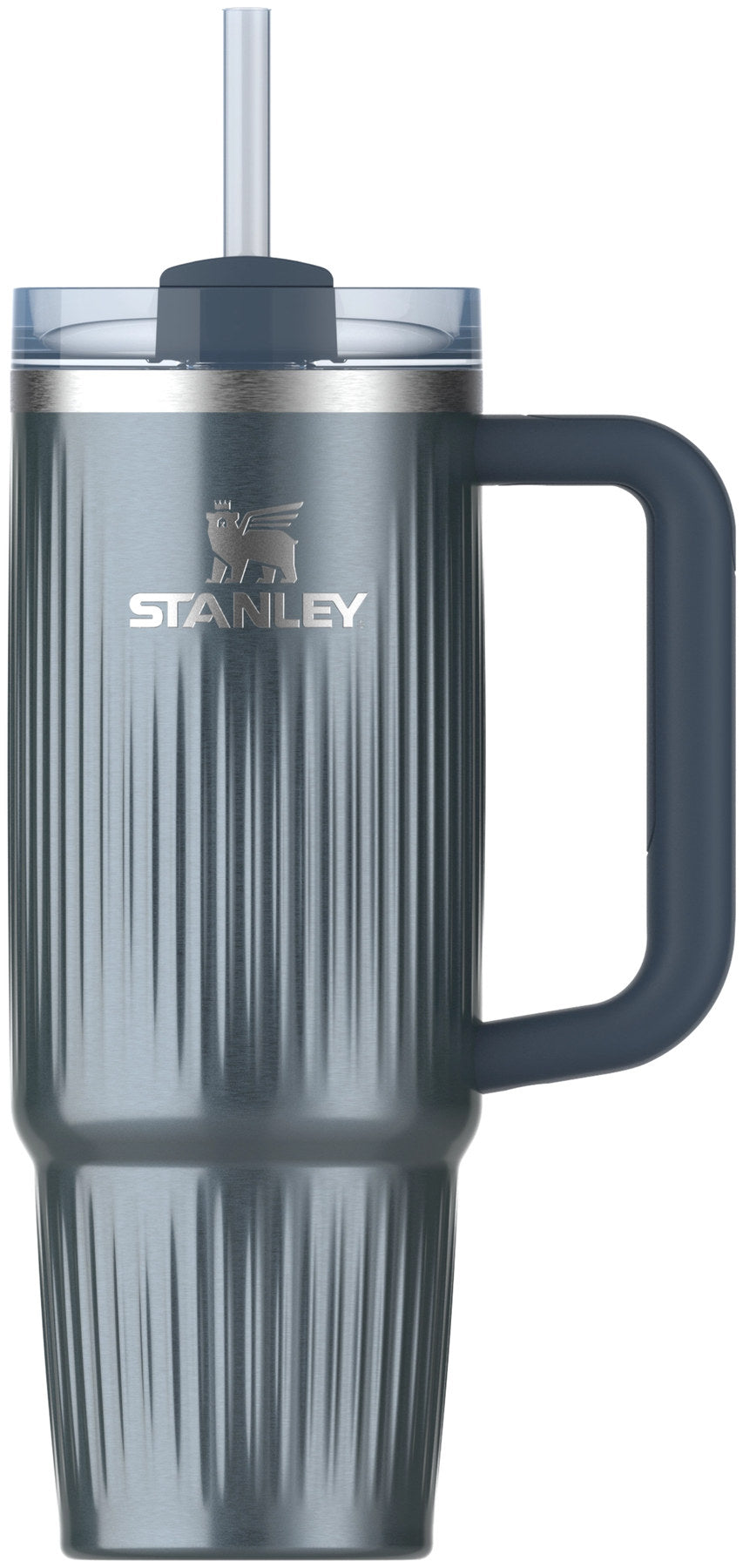 Quencher Fluted 0.89l glacial blue shine in Blau präsentiert im Onlineshop von KAQTU Design AG. Thermosflasche ist von Stanley