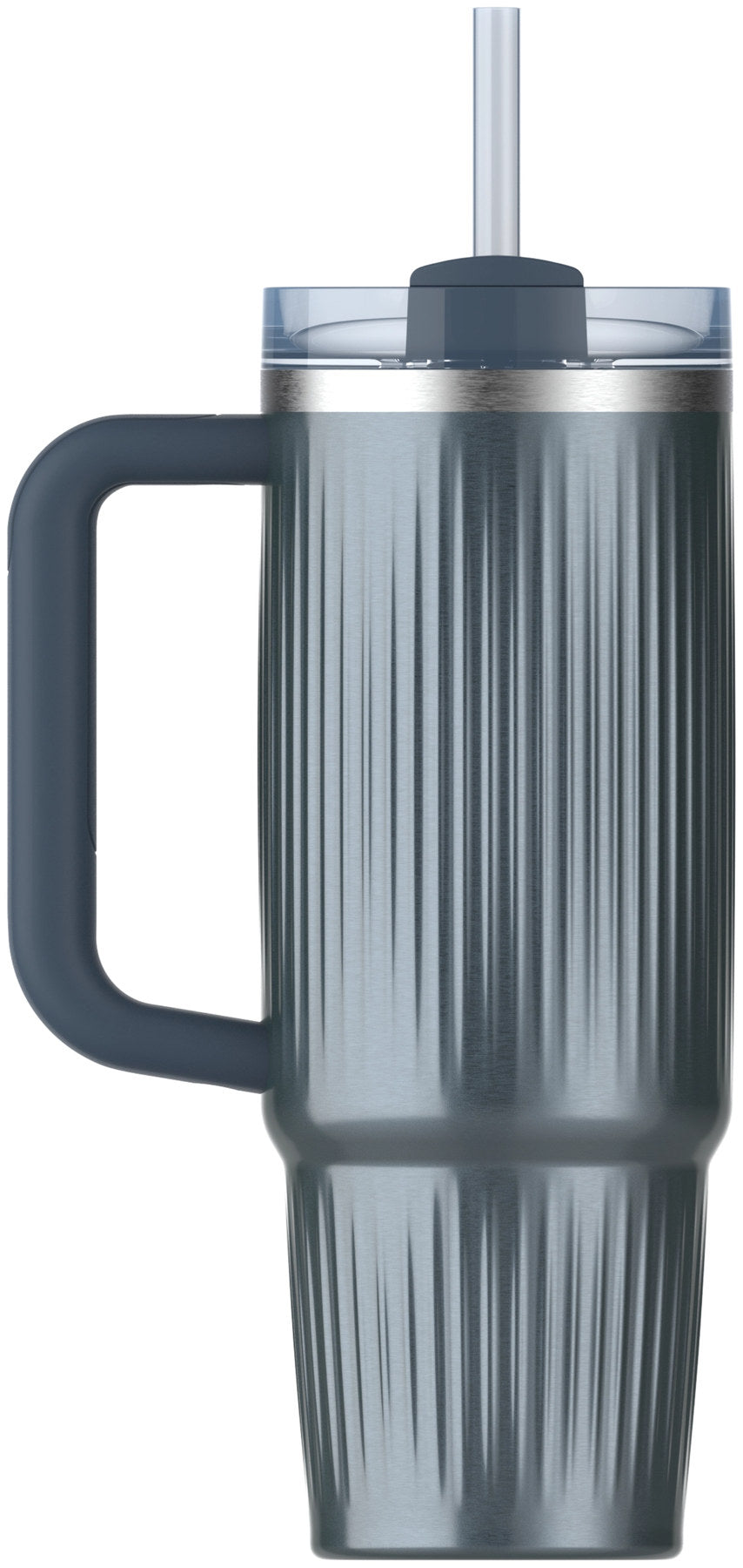 Quencher Fluted 0.89l glacial blue shine in Blau präsentiert im Onlineshop von KAQTU Design AG. Thermosflasche ist von Stanley