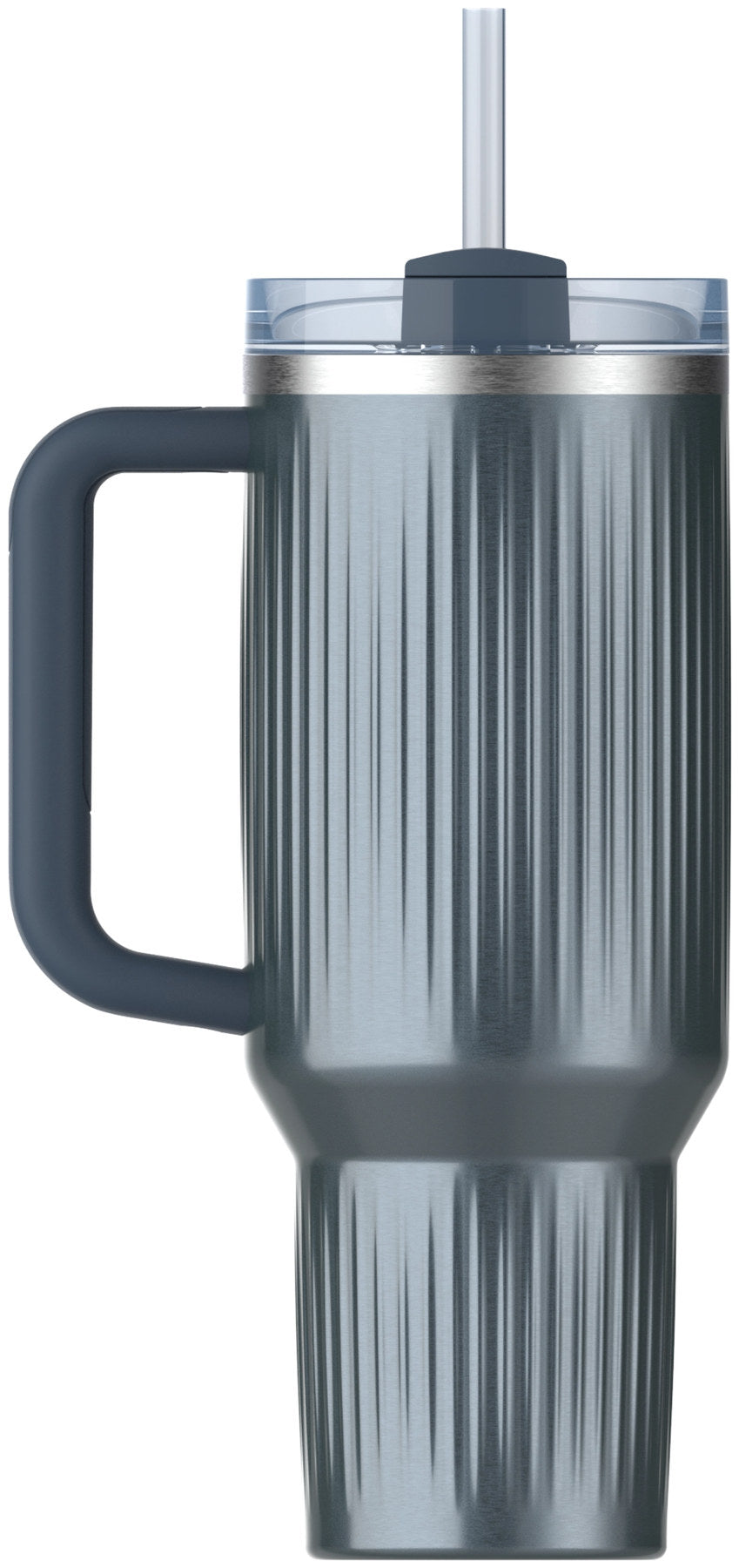 Quencher Fluted 1.18 glacial blue shine in Blau präsentiert im Onlineshop von KAQTU Design AG. Thermosflasche ist von Stanley