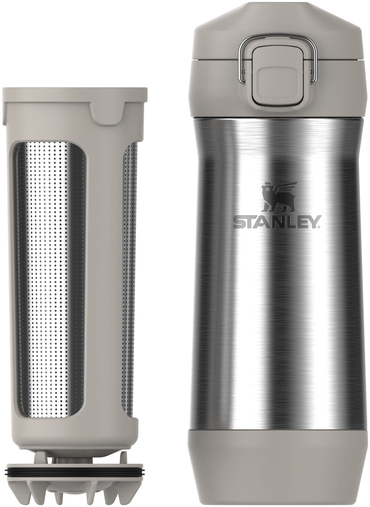 Stay Fresh Yerba Mate Sift & Store 500g stainless steel ash in Grau präsentiert im Onlineshop von KAQTU Design AG. Thermosflasche ist von Stanley