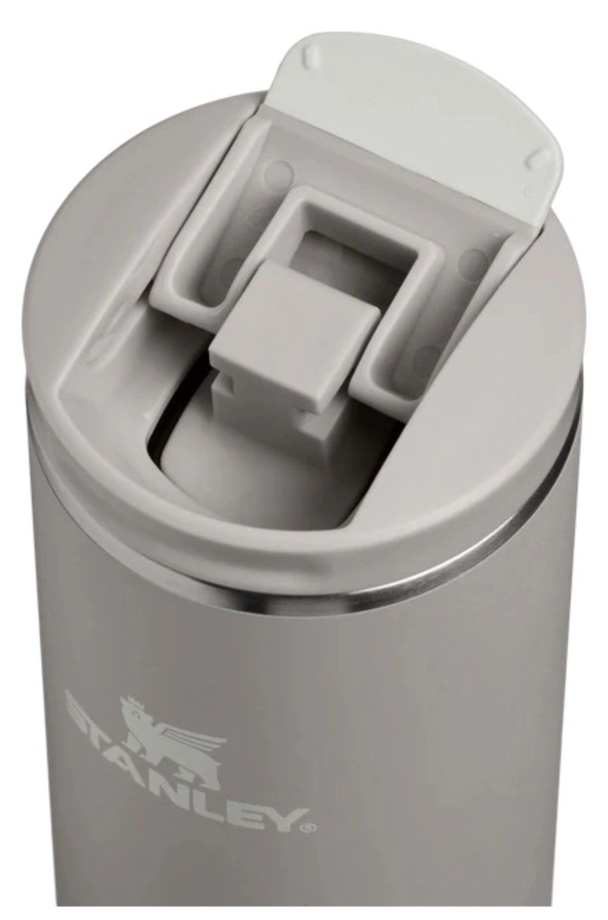 Transit FlipTop Becher 0.35l ash in Grau präsentiert im Onlineshop von KAQTU Design AG. Thermosflasche ist von Stanley