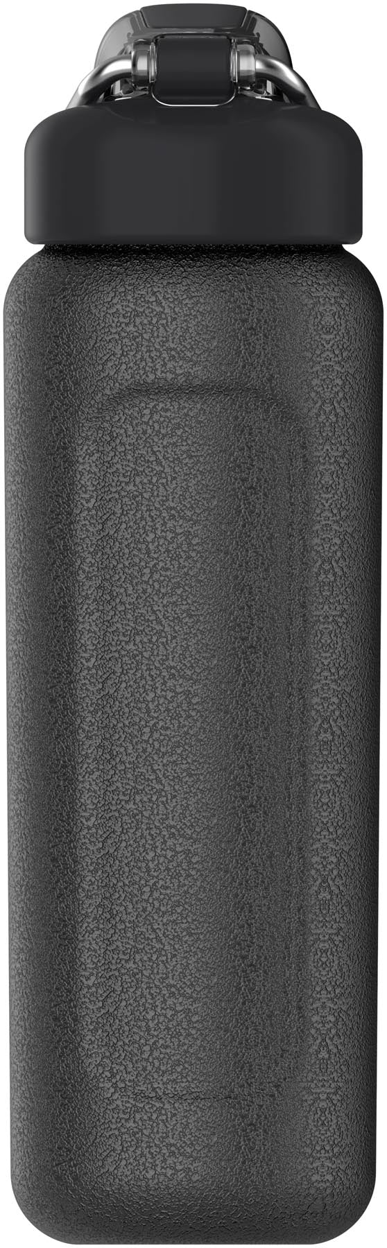 Stylische Stanley Thermosflasche in Hammertone Schwarz, 0.7l, ideal für unterwegs und hält Getränke lange warm oder kalt.