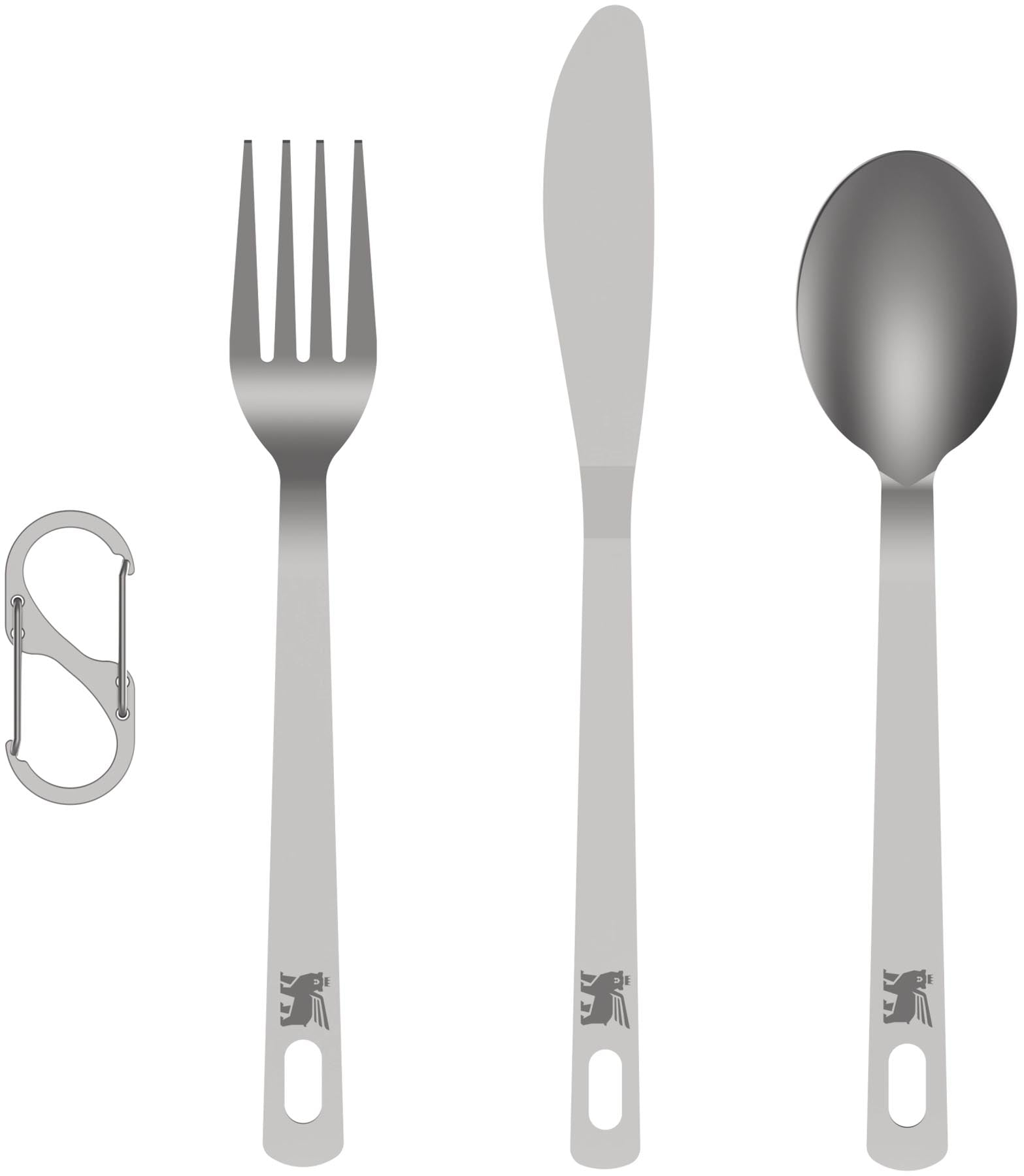 Wildfare Pro Besteckset Stainless Steel in Silber präsentiert im Onlineshop von KAQTU Design AG. Haushaltshilfen ist von Stanley