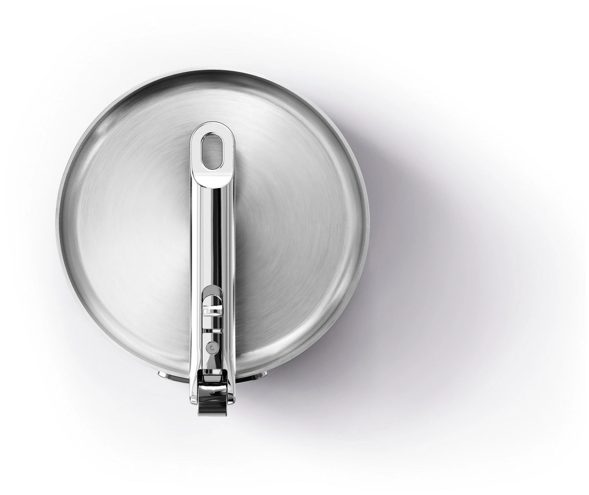 Space Steel Bratpfanne D20cm Edelstahl mit Klappgriff in Silber präsentiert im Onlineshop von KAQTU Design AG. Bratpfanne ist von Joseph Joseph