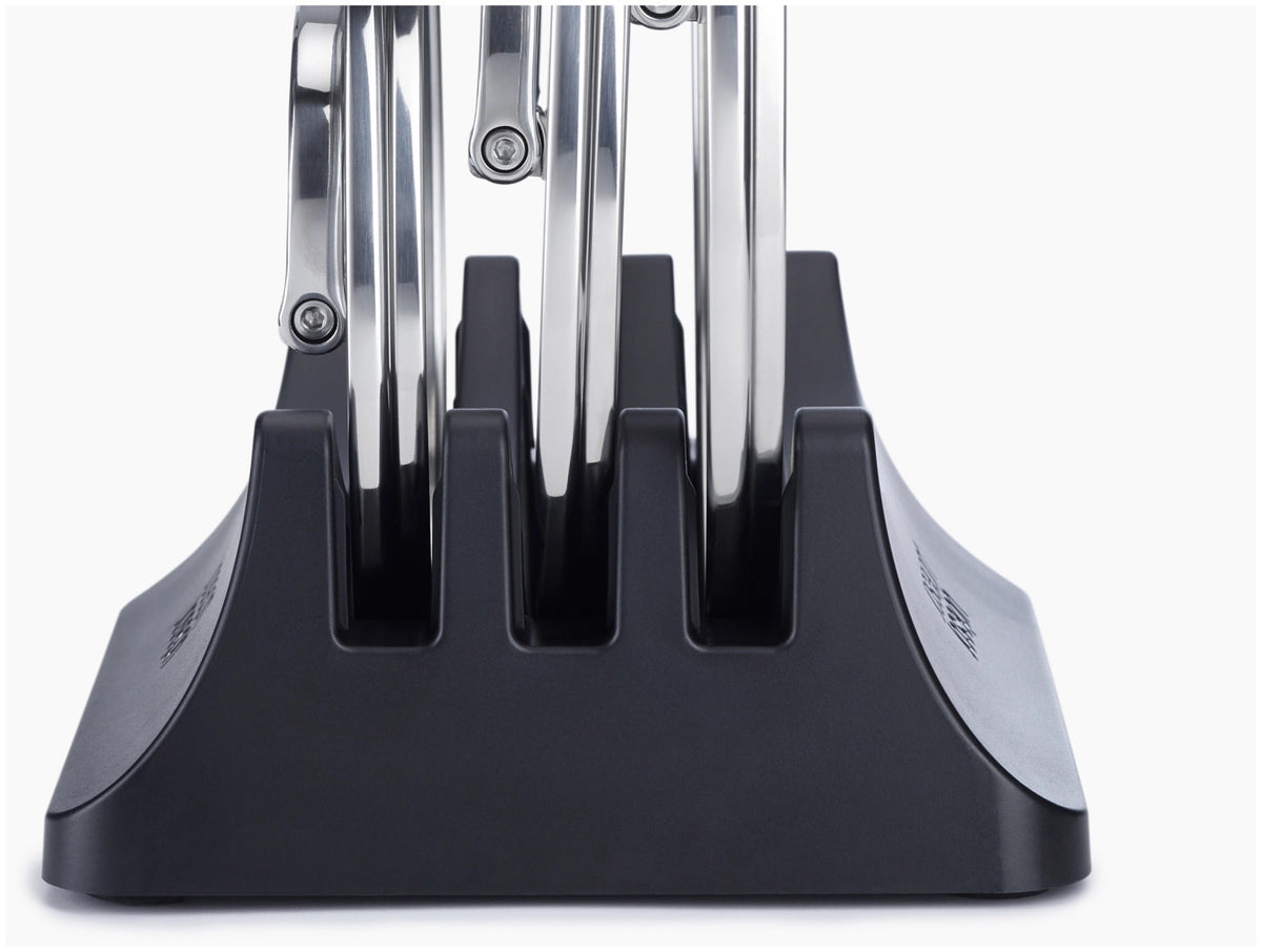 5er Set Space Steel Pfannenset Klappgriff 15+19+23+24+28cm in Silber präsentiert im Onlineshop von KAQTU Design AG. Kochtopfset ist von Joseph Joseph
