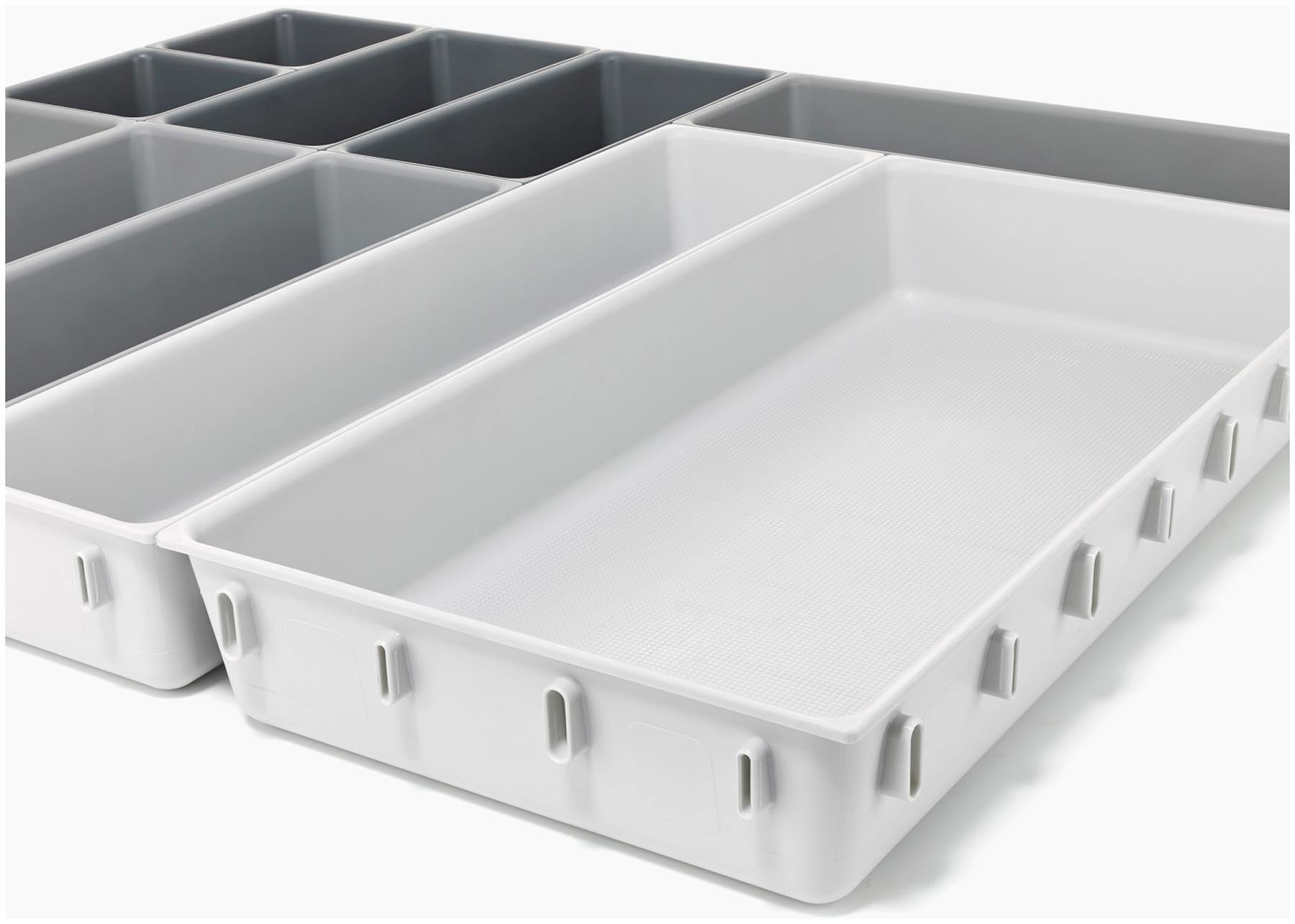 Vielseitiger 10-teiliger Organizer aus recyceltem Kunststoff von Joseph Joseph, ideal zur strukturierten Aufbewahrung von Besteck und Küchenutensilien.
