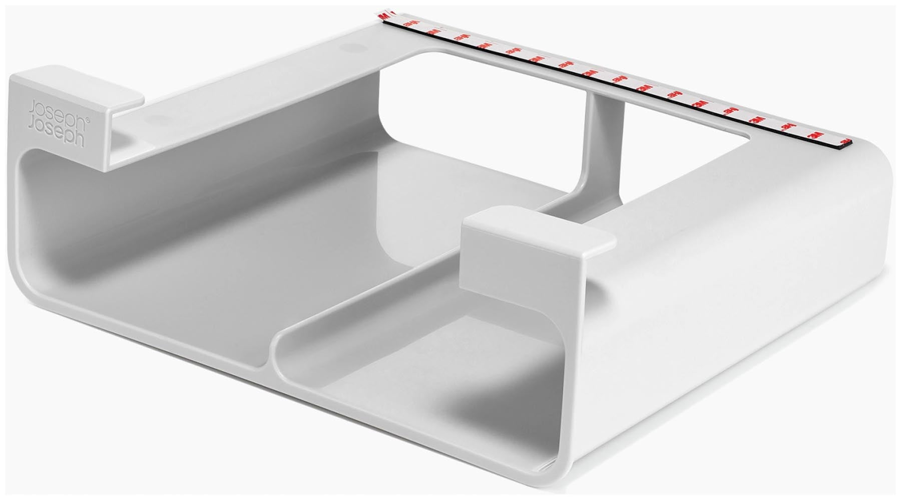 Stylischer Küchenorganizer von Joseph Joseph in modernem Grau, ideal zur übersichtlichen Lagerung von Recycle-Beuteln und anderen Küchenutensilien.