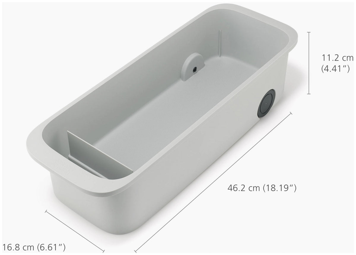 CupboardStore Putzschrank ausziehbar aus recycl. Kunststoff in Grau präsentiert im Onlineshop von KAQTU Design AG. Küchenhelfer ist von Joseph Joseph