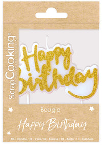 Candela Buon Compleanno oro