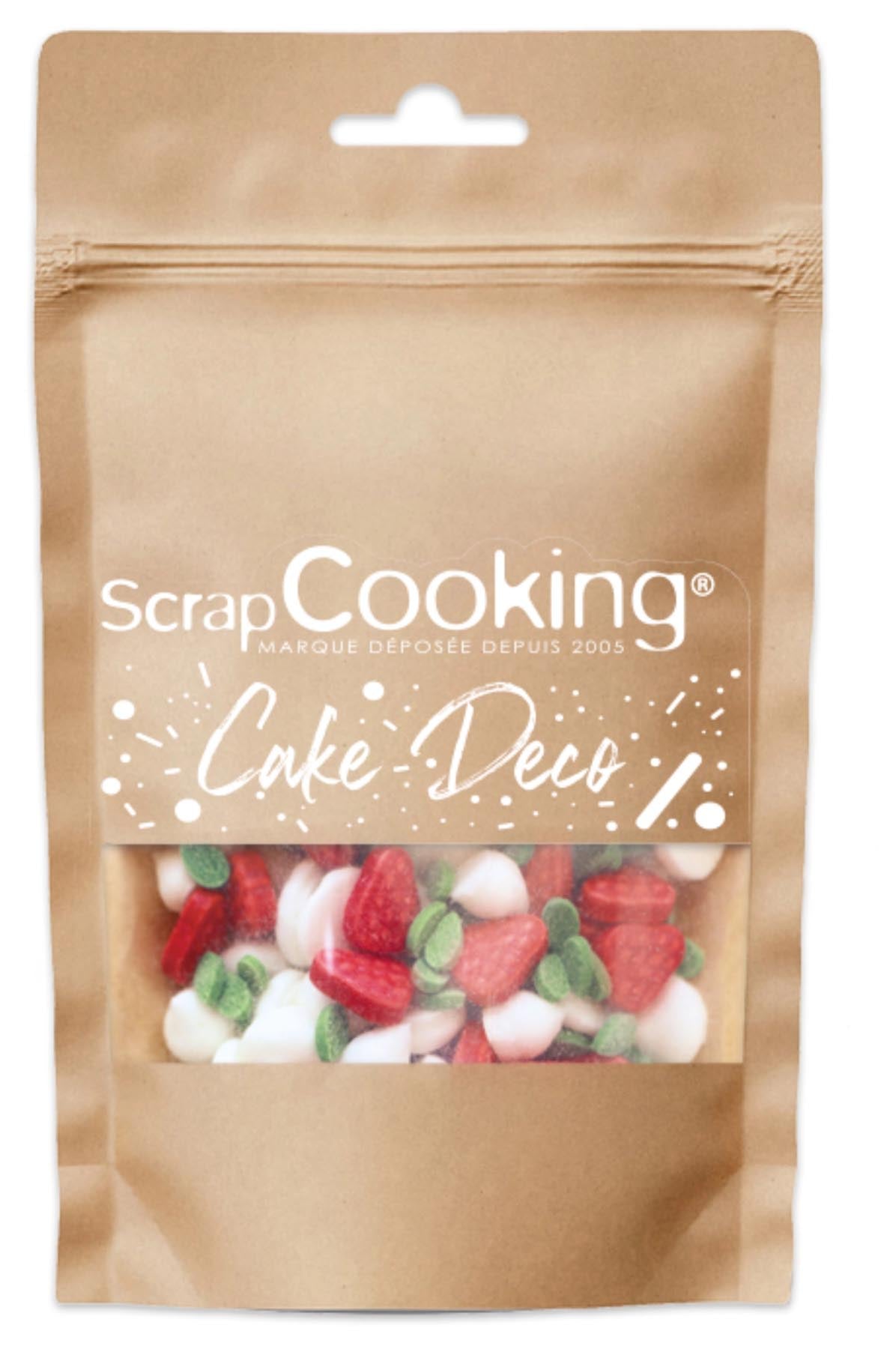 Zuckerdeckor Erdbeere Meringues Mix 30g in  präsentiert im Onlineshop von KAQTU Design AG. Zutaten ist von Scrap Cooking