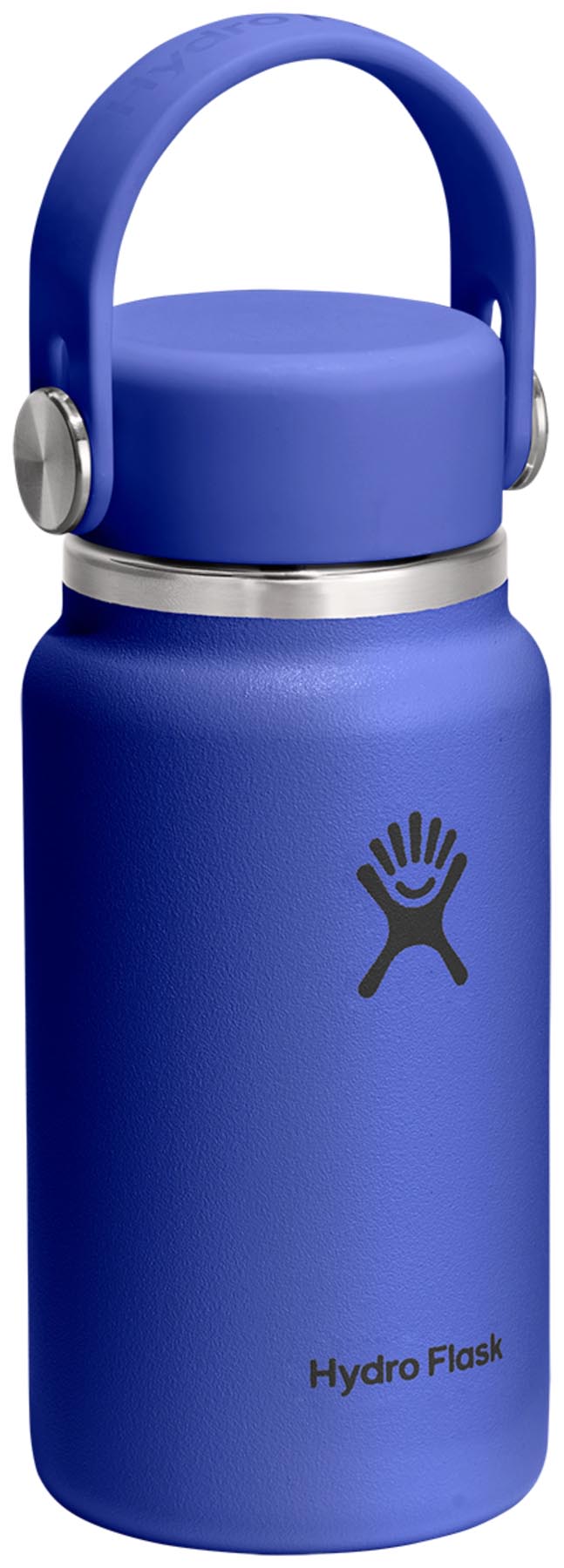 Stylische Hydro Flask Trinkflasche Micro Hydro 200ml in Capri Blue, ideal für unterwegs und perfekt isoliert für kalte Getränke.