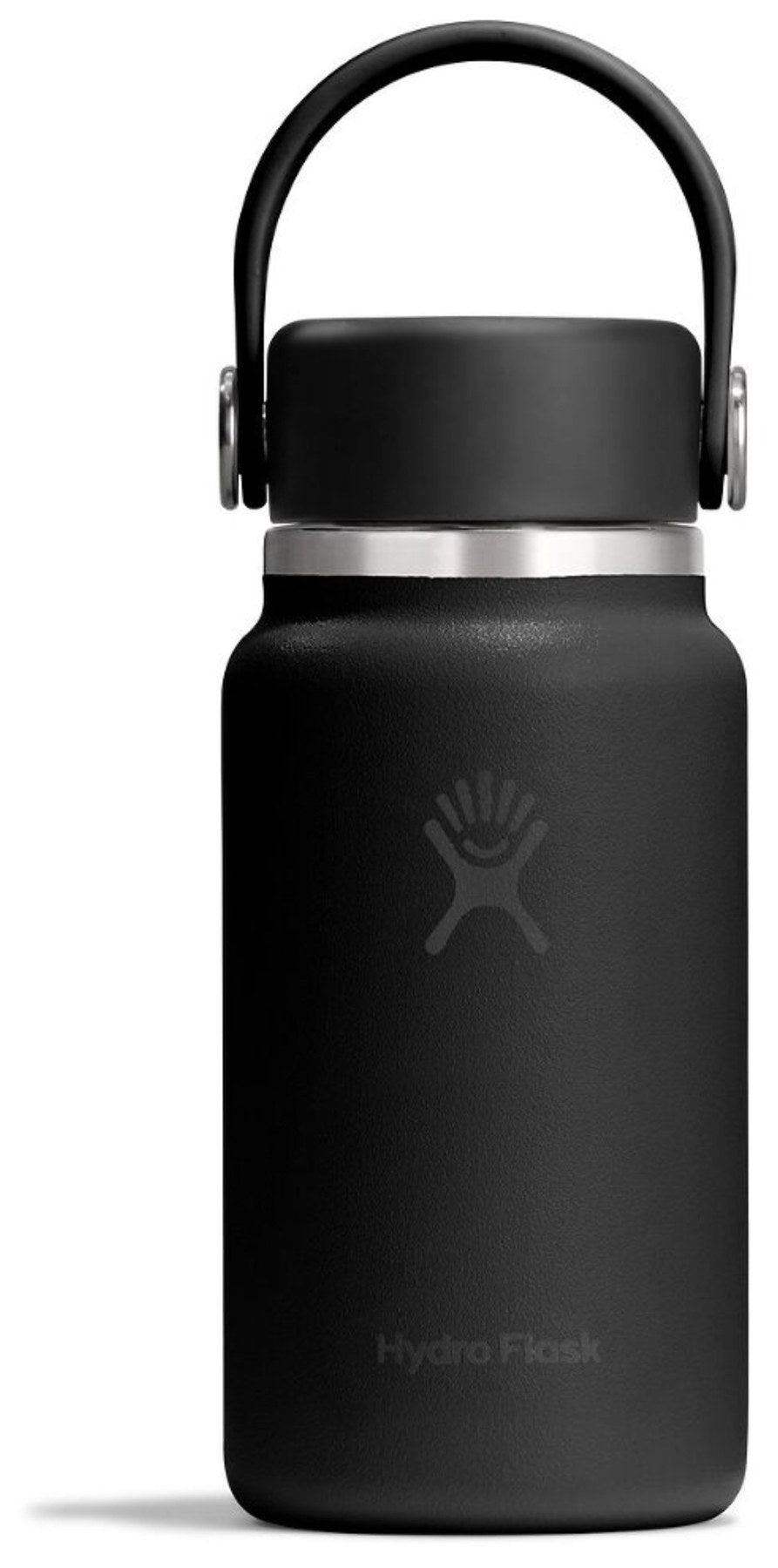 Trinkflasche Micro Hydro 200ml schwarz in Schwarz präsentiert im Onlineshop von KAQTU Design AG. Thermosflasche ist von Hydro Flask