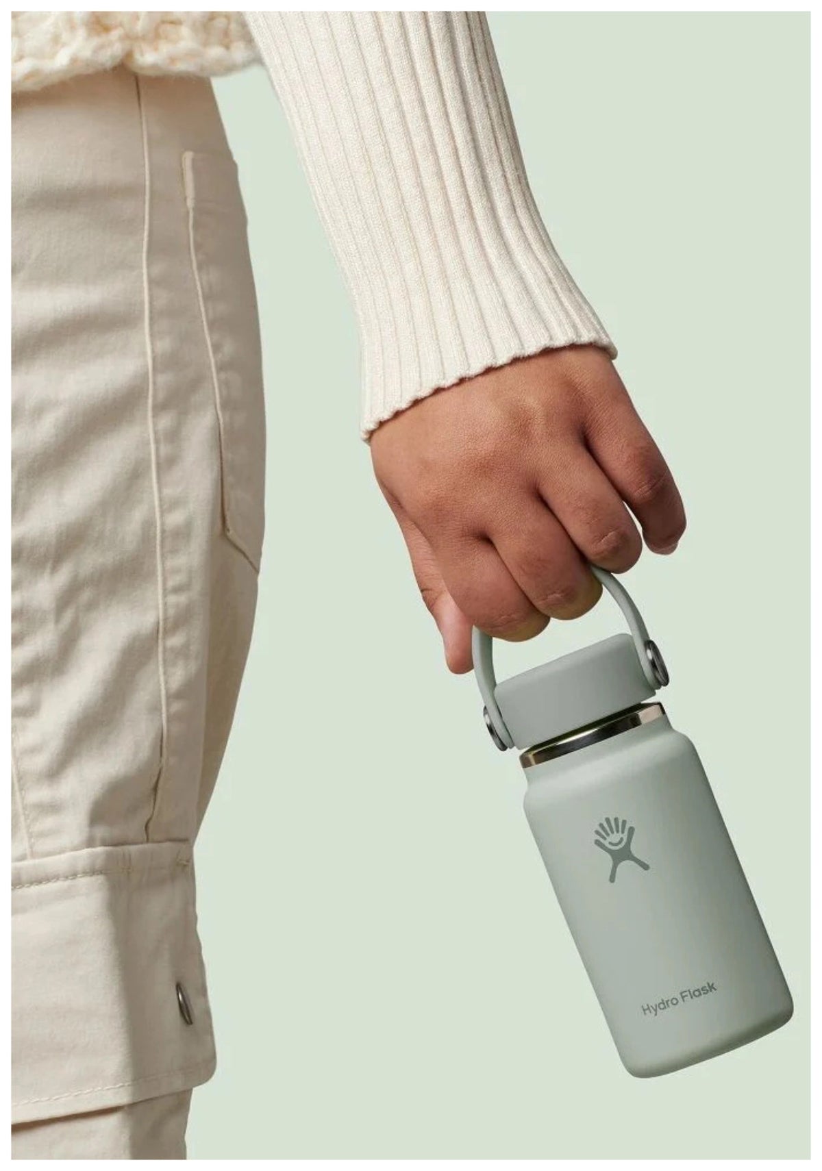 Trinkflasche Micro Hydro 200ml agave in Grün präsentiert im Onlineshop von KAQTU Design AG. Thermosflasche ist von Hydro Flask