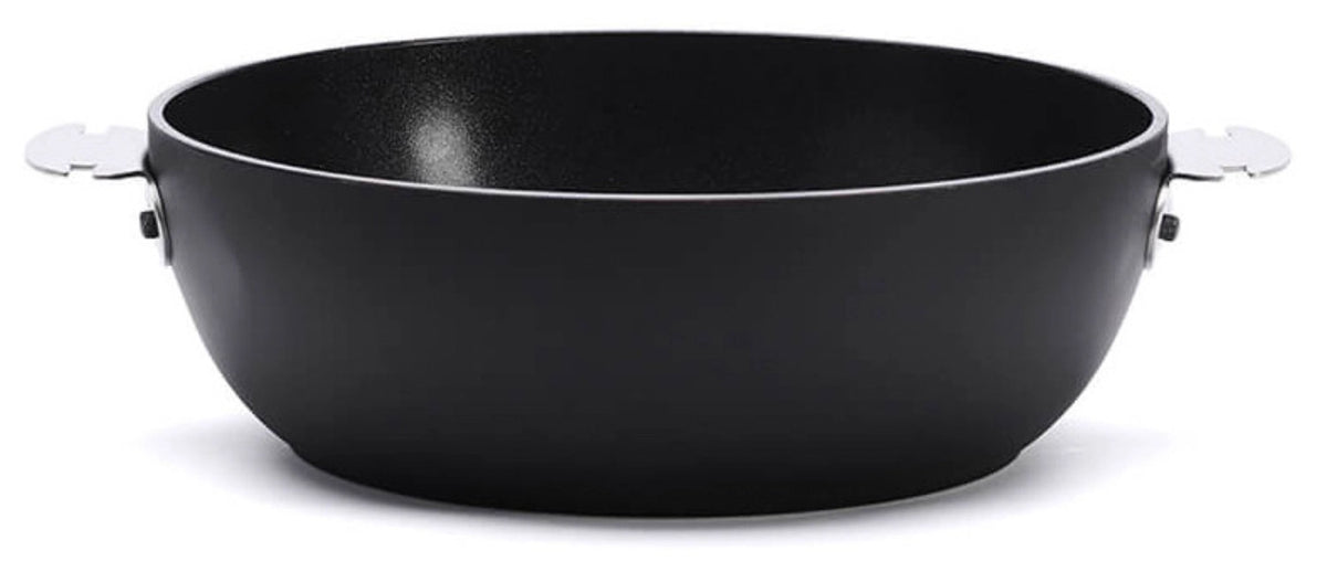 Ceranoa Loqy Sauteuse gewölbt D24cm Keramik in Schwarz präsentiert im Onlineshop von KAQTU Design AG. Bratpfanne ist von de Buyer