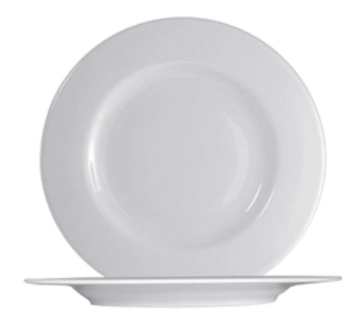 Ischia Teller flach D26cm in Weiss präsentiert im Onlineshop von KAQTU Design AG. Teller ist von Saturnia
