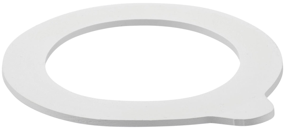 Silbernes Drahtbügelglas von Westmark mit rundem Glaskörper, Gummiring und Edelstahlbügel, Grösse 11.3 x 8.3 x 8.3 cm.