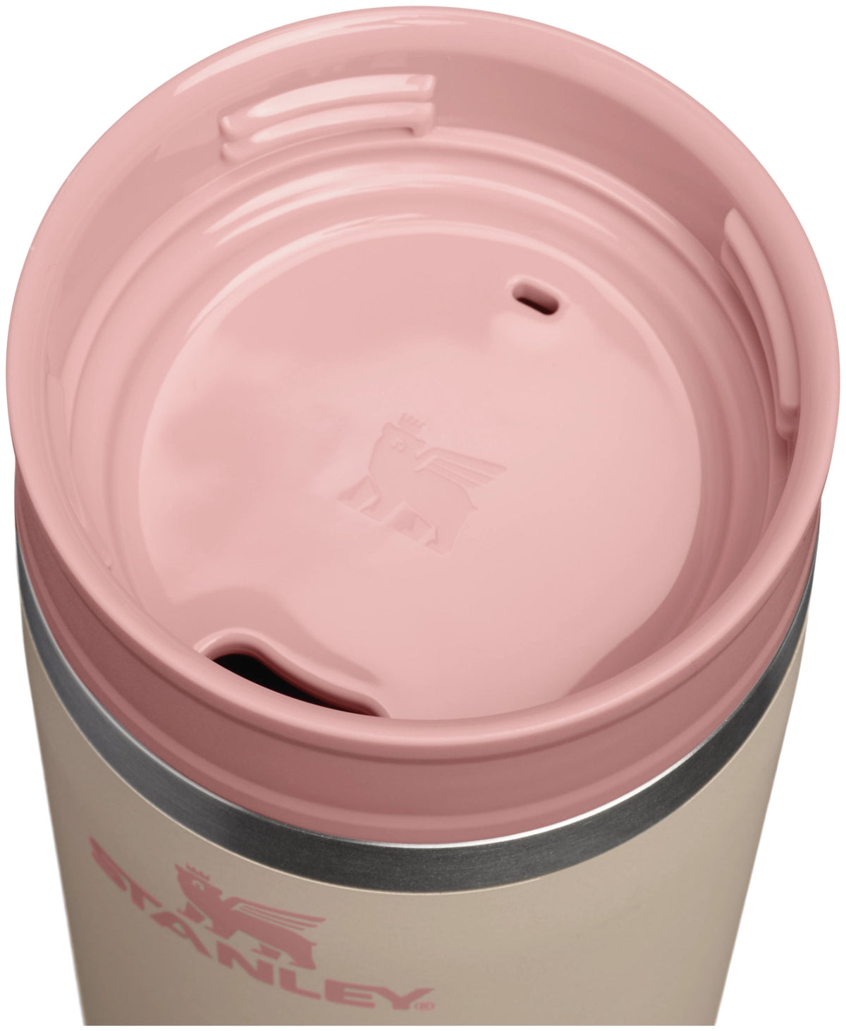 Stanley Café-To-Go Travel Mug in Champagne, eine beige Thermosflasche für unterwegs