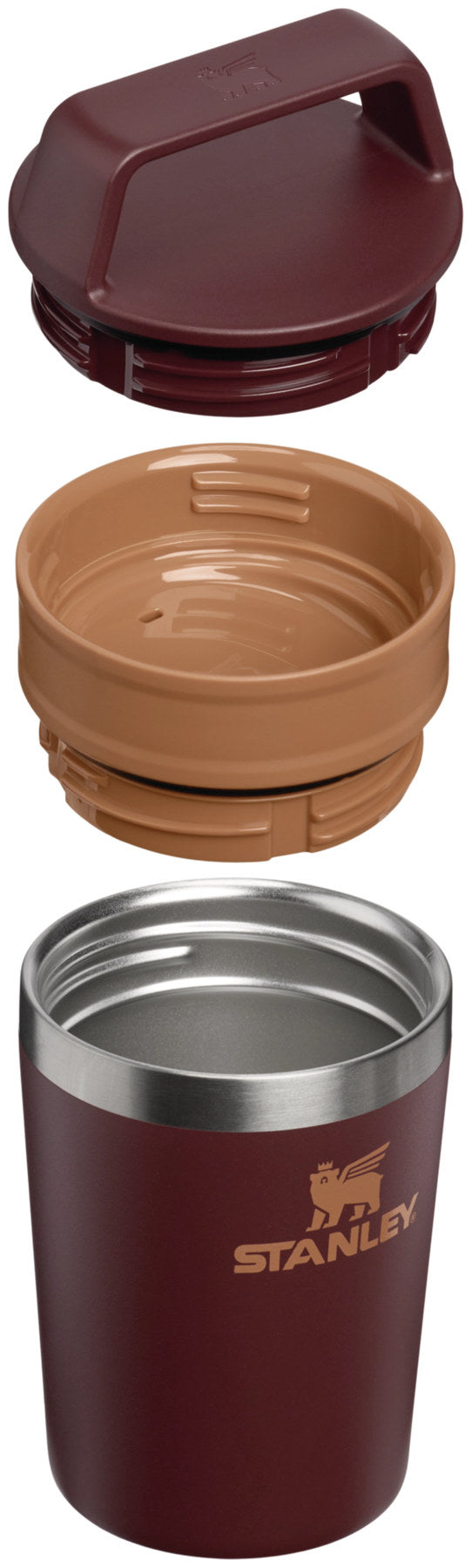 Thermosflasche Café-To-Go Travel Mug coffee von Stanley in Braun, schlanke hohe Form
