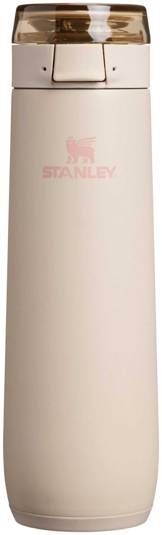 Thermosflasche Flowstate Spring von Stanley in Champagne, schlanke Flasche in hellem Beige