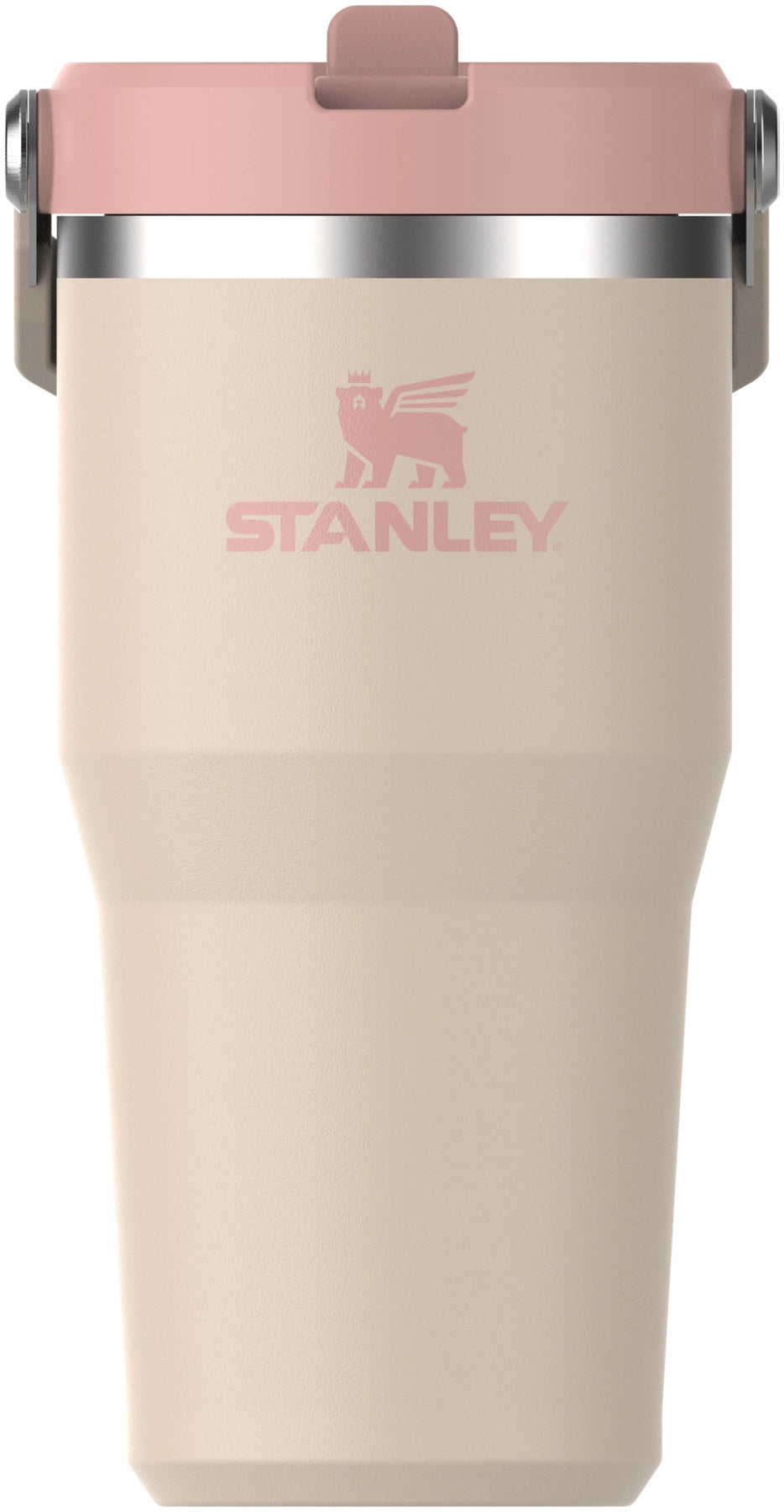 Stanley IceFlow Flip Straw Becher in Champagne, beige Thermosflasche mit Flip-Deckel und Trinkhalm