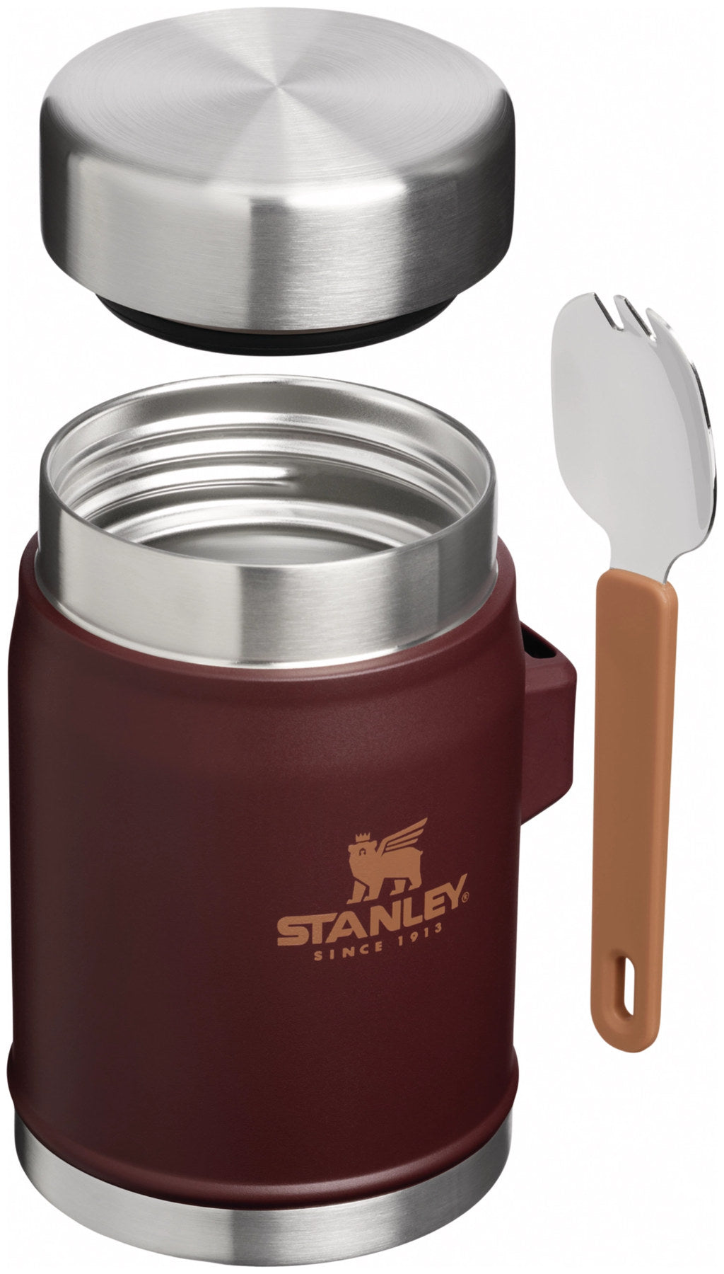 Thermosflasche Legendary Food Jar von Stanley in Braun (coffee) mit Spork