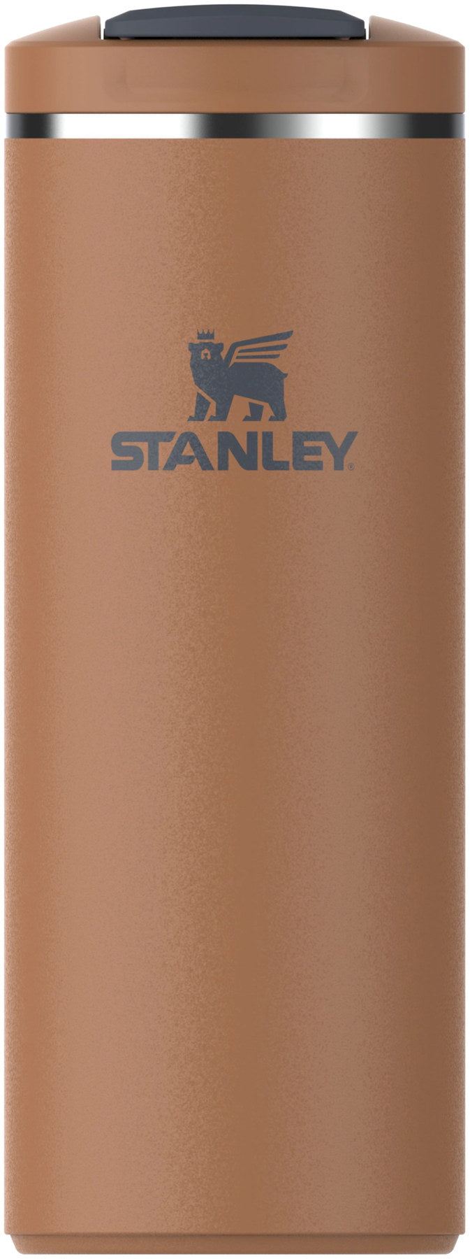 Brauner Thermosbecher Transit FlipTop toast von Stanley in schlanker Form