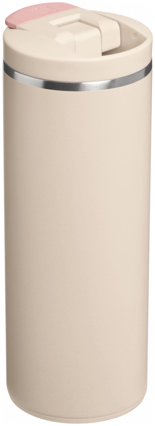 Beige Thermosflasche Transit FlipTop Becher champagne von Stanley in schlanker Form