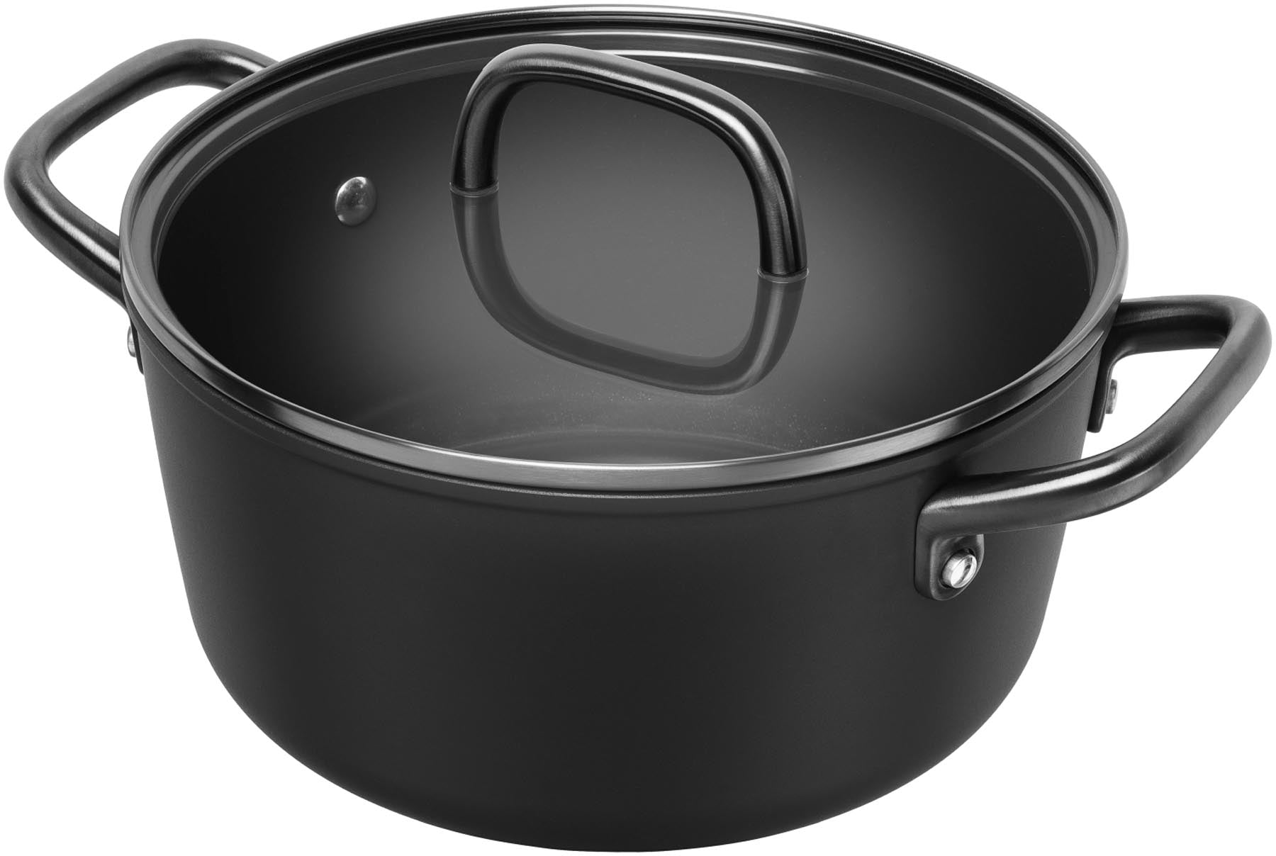 Milano Kochtopf mit Glasdeckel 24cm Schwarz in Schwarz präsentiert im Onlineshop von KAQTU Design AG. Topf ist von Zwilling
