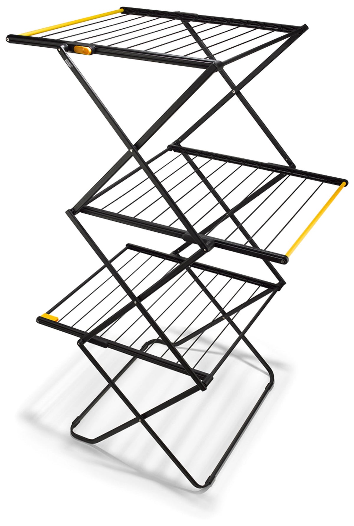 AirFrame Max 3-stufiger Wäscheständer in Schwarz präsentiert im Onlineshop von KAQTU Design AG. Wäscheständer ist von Joseph Joseph