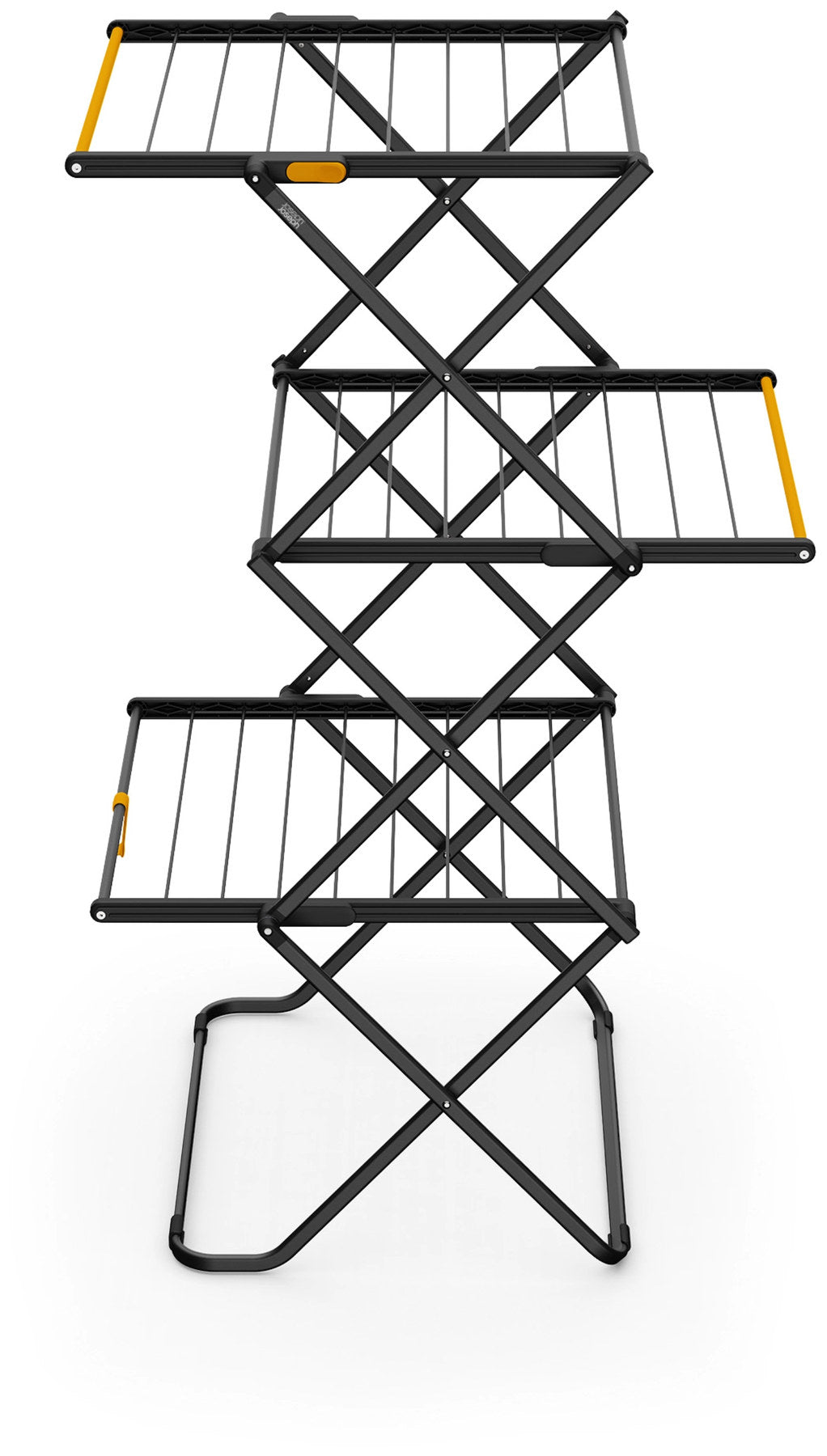 AirFrame  3-stufiger Wäscheständer in Schwarz präsentiert im Onlineshop von KAQTU Design AG. Wäscheständer ist von Joseph Joseph