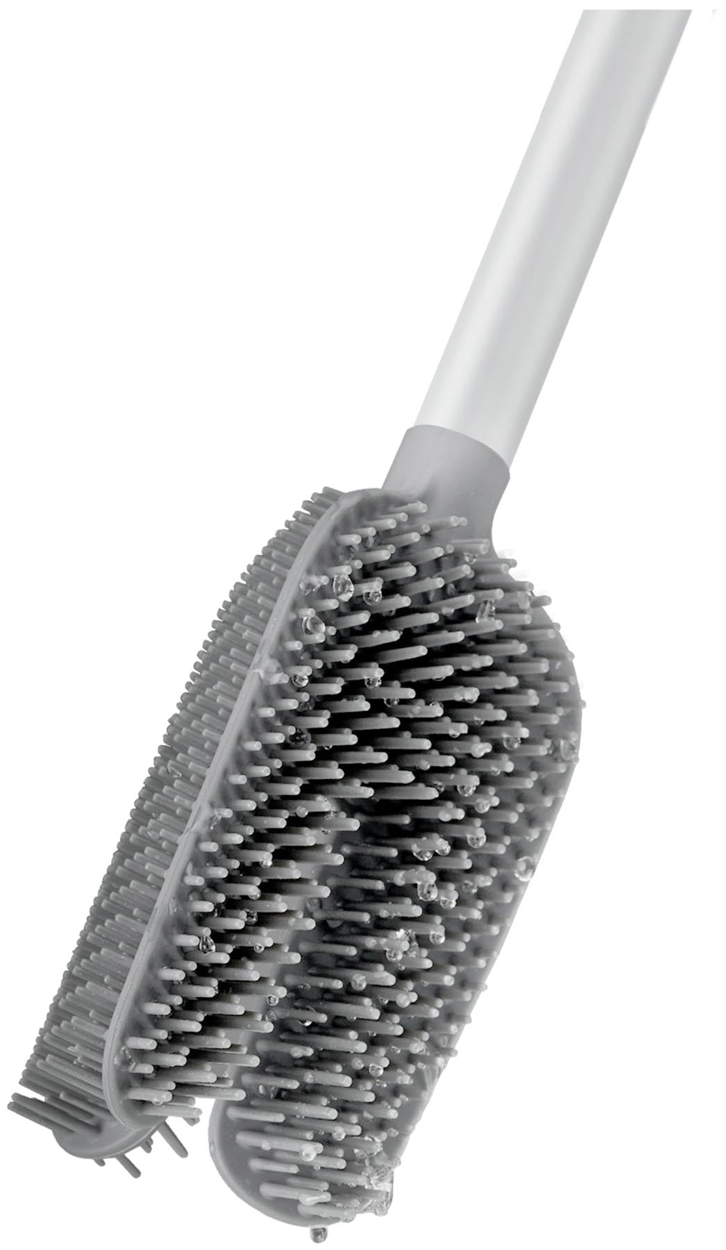 Elegante weiße Toilettenbürste Flex 360 Lite von Joseph Joseph, ideal für gründliche Reinigung und ansprechendes Badezimmerdesign.