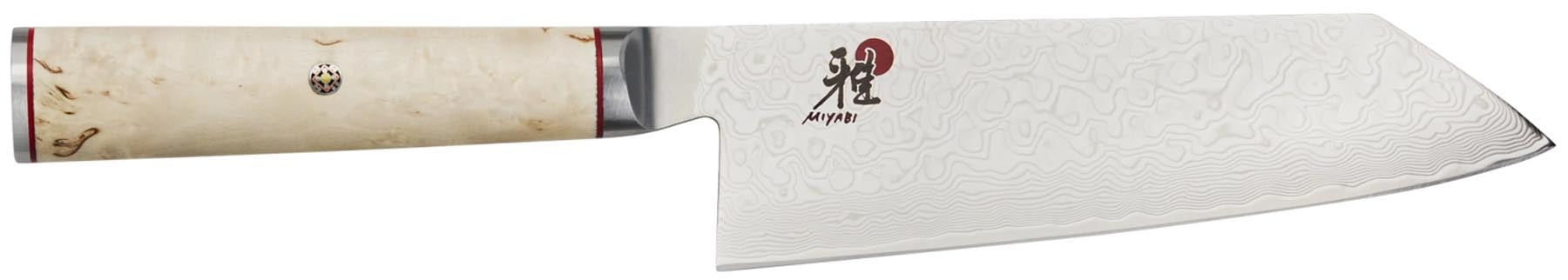 Hochwertiges Bunka-Messer von Miyabi mit 17 cm Klinge aus 5000 MCD Stahl, perfekt für präzises Schneiden und vielseitige Küchenanwendungen.