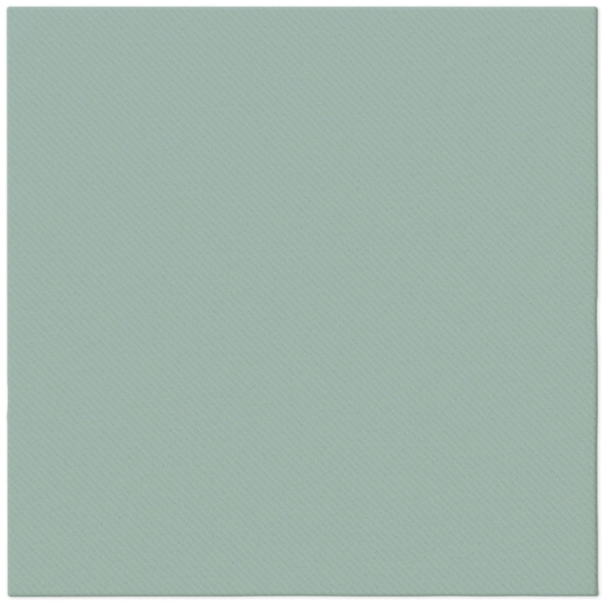 Gefaltete grüne Papierservietten der Marke PAW, Format 40x40cm, unifarben, gestapelt in Zwölferpackung.