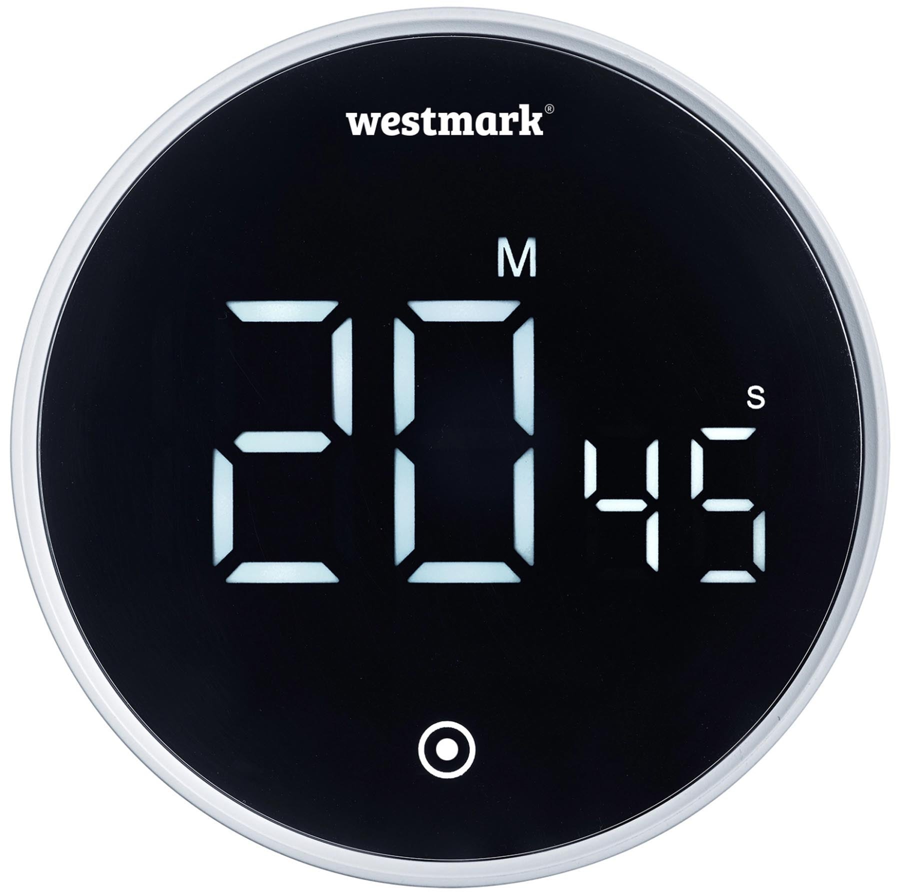 Runder Kurzzeitmesser von Westmark, ideal für präzises Timing beim Kochen und Backen. Stilvolles Design für jede Küche.
