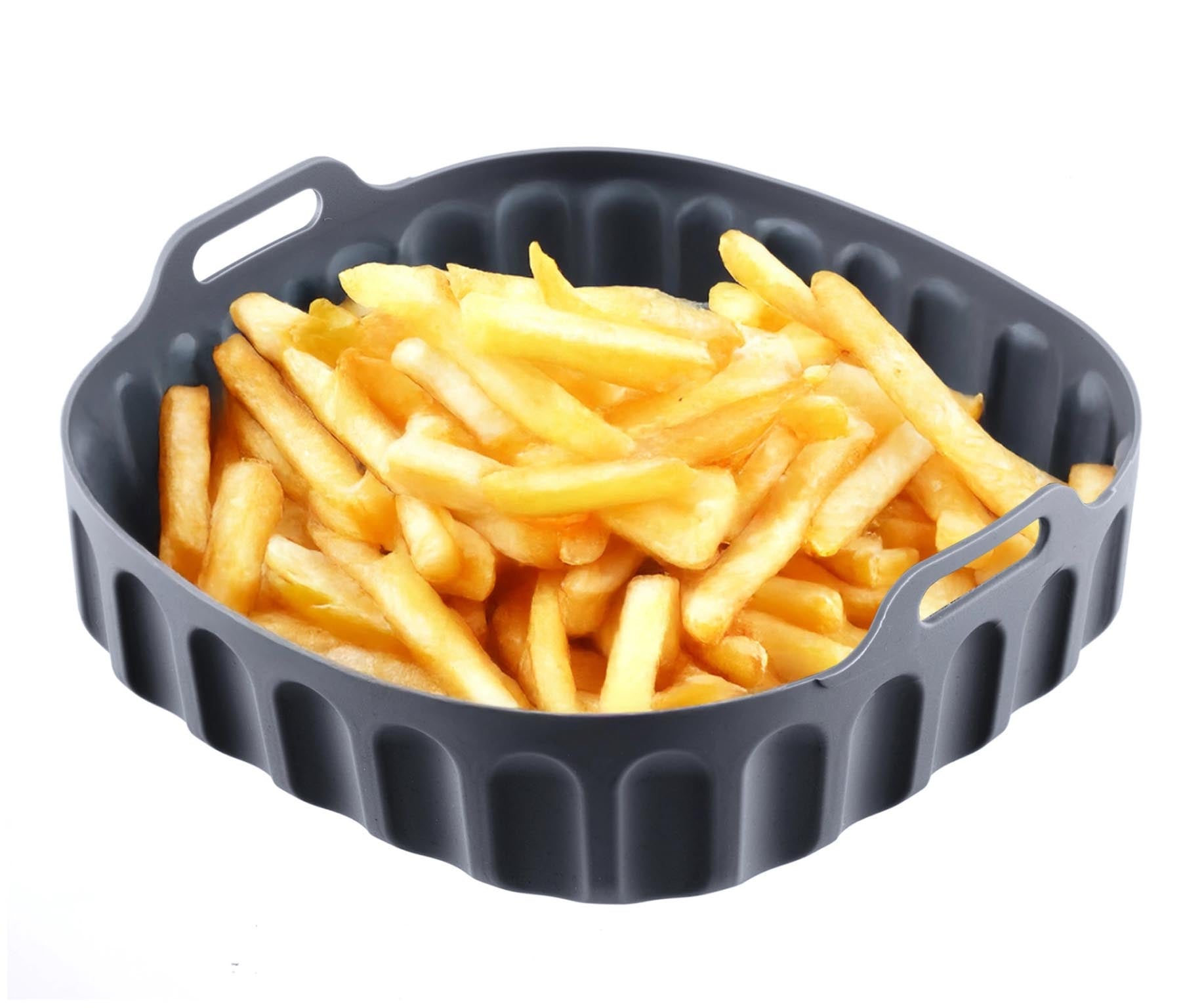 Praktische Silikonbackform Square Maxi von Westmark, perfekt für die Heißluftfritteuse, ermöglicht vielseitige und einfache Zubereitung von Speisen.