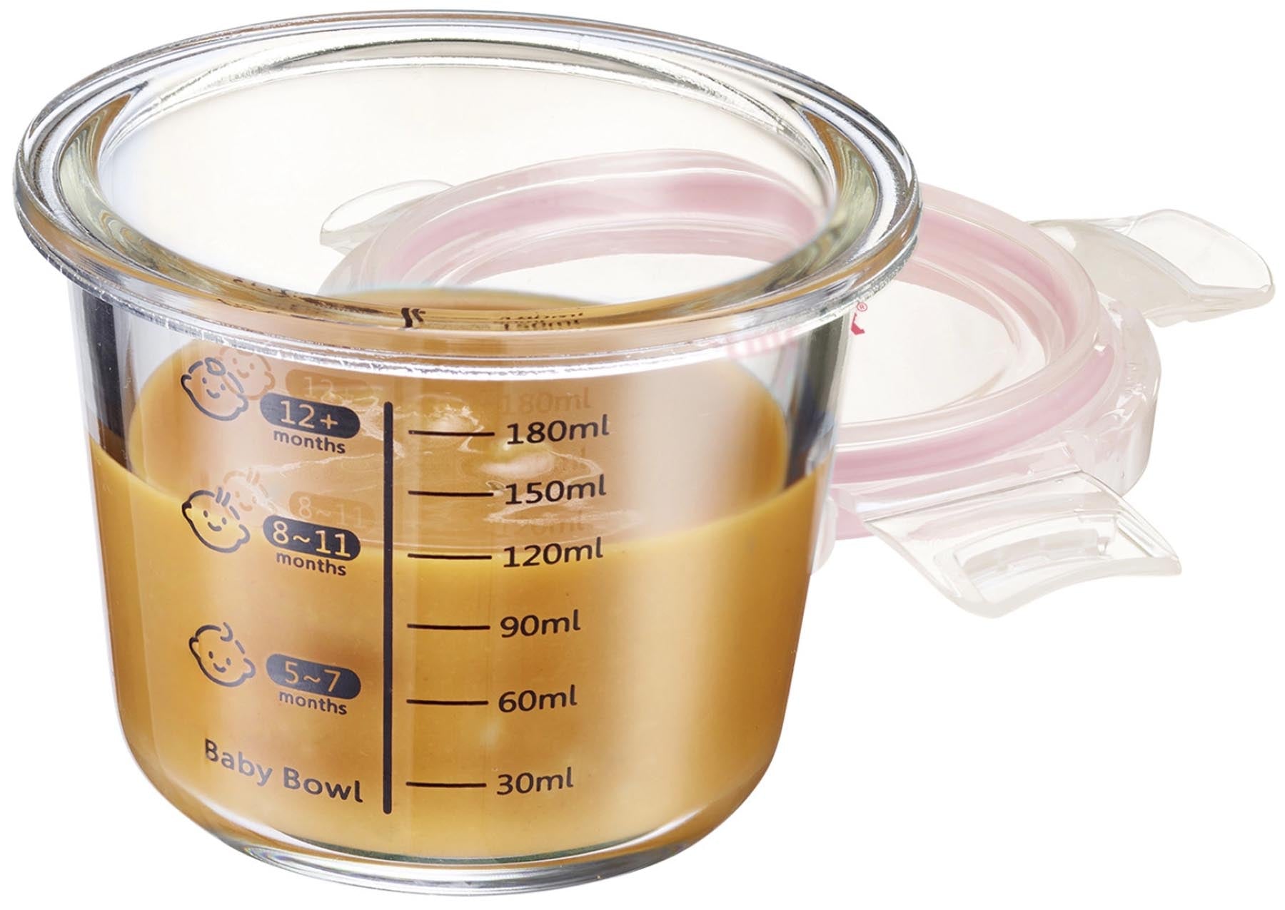 Runde Glas-Frischhaltedose mit 200ml Fassungsvermögen von Westmark, ideal zur Aufbewahrung von Lebensmitteln und Käse.