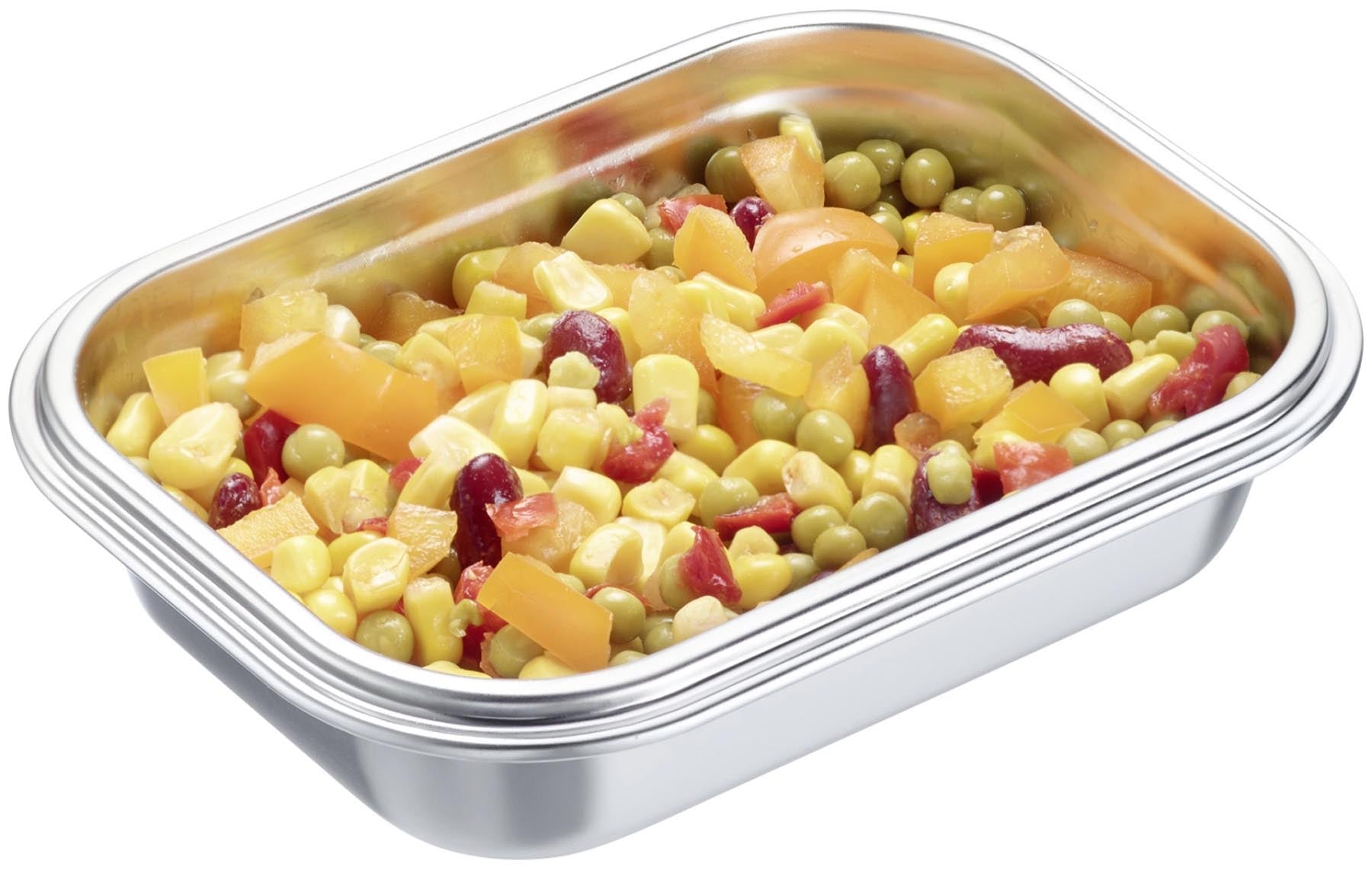 Elegante 400ml Edelstahl Lunchbox von Westmark, ideal für die Aufbewahrung von Snacks und Mahlzeiten, robust und umweltfreundlich.