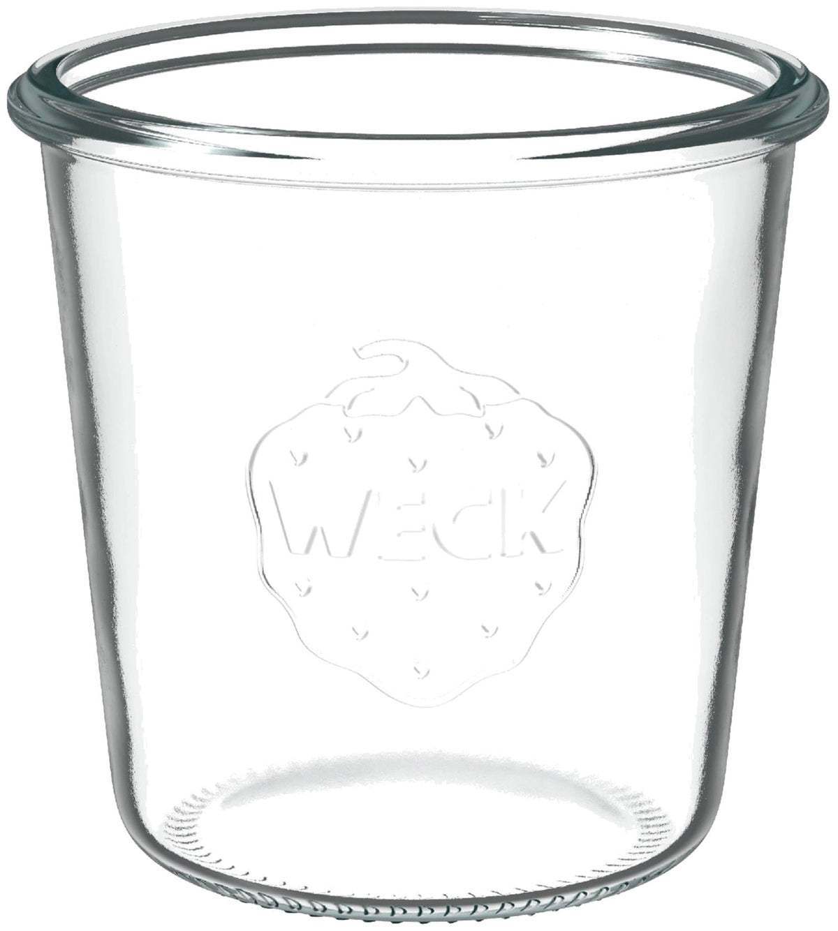 Weck Sturzglas 580ml RR100 ohne Deckel, transparentes Glas, Aufbewahrungsbehälter