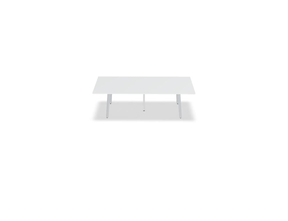 Hochwertiger Esstisch Ogi A PLF24K von Mdd, rechteckige Platte, moderne Holzoptik, stabile Metallbeine, passend für zeitloses Dining-Konzept