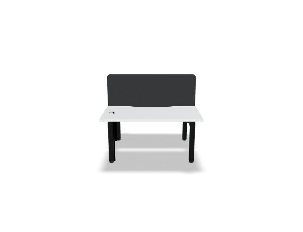 Bild zeigt den Ogi Drive Bench BOD672 Doppelschreibtisch mit elektrisch höhenverstellbarem, zweimotorigem Gestell, hochwertiges Produkt aus der MDD-Schreibtischkollektion.