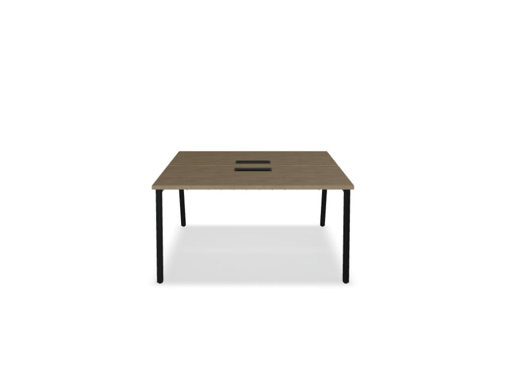Ogi M Bench BOM44 Doppelschreibtisch von Mdd mit zwei Arbeitsplätzen, moderner Optik und klarer Linienführung fürs Büro