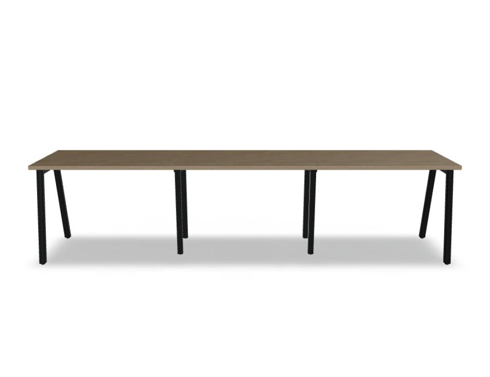 Ogi M BOM10E3 Schreibtisch von Mdd mit schlichter Platte, stabilem Metallgestell und moderner Büro-Optik.
