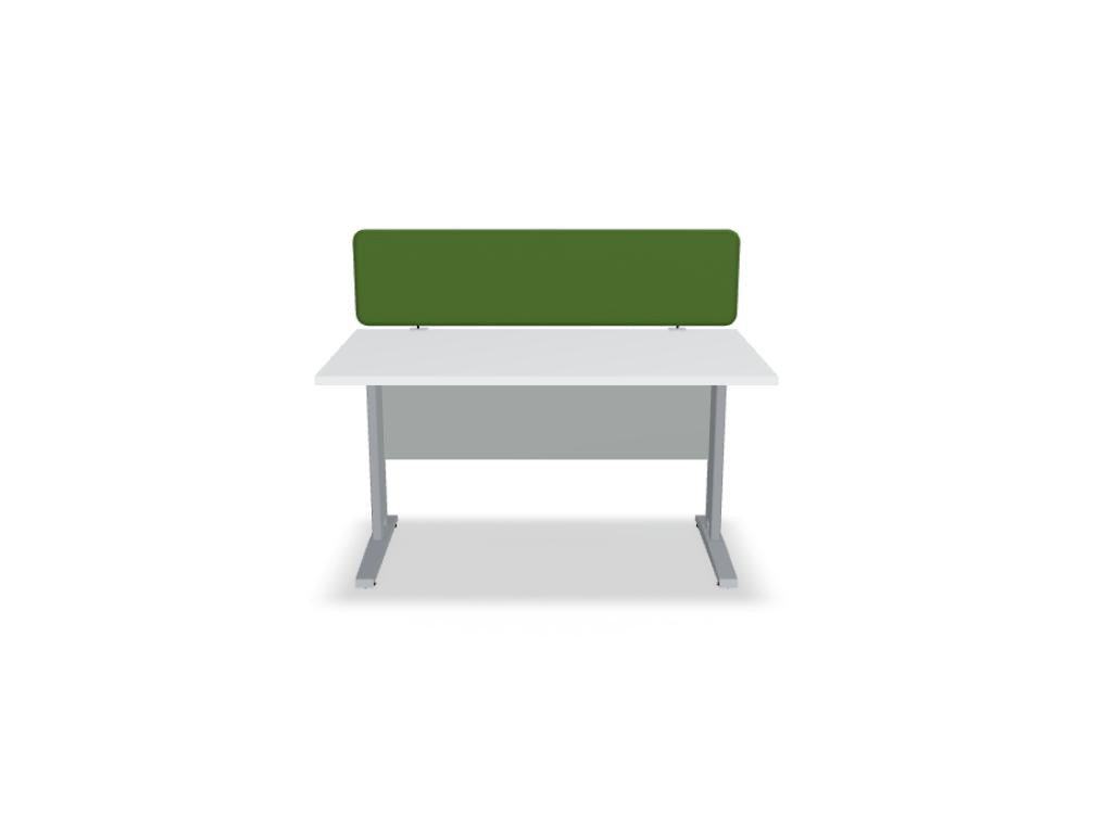 Mdd Ogi N BNG03 Schreibtisch in moderner Büroeinrichtung, geradliniges Design mit heller Tischplatte und stabilem Gestell