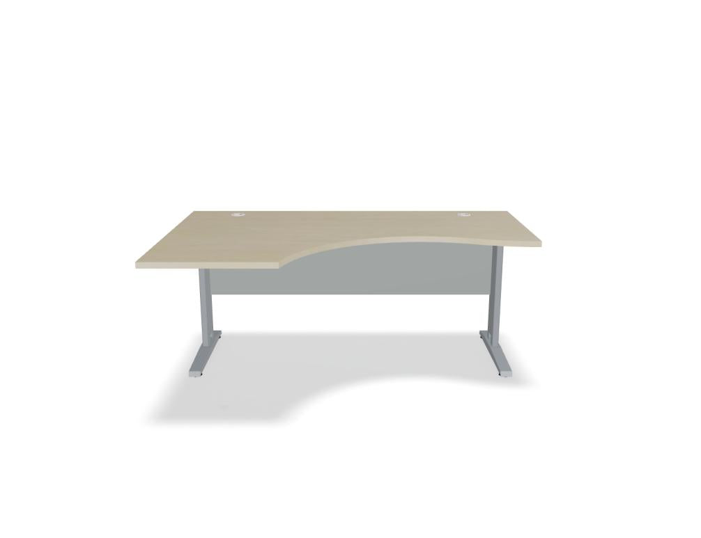 Mdd Ogi N BNG17 Schreibtisch mit rechteckiger Platte und Metallgestell, funktional für Büro und Homeoffice