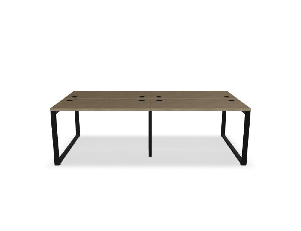 Ogi Q Bench BOQ52E2 Doppelschreibtisch von Mdd mit klarer Linienführung und praktischer Arbeitsfläche fürs Büro
