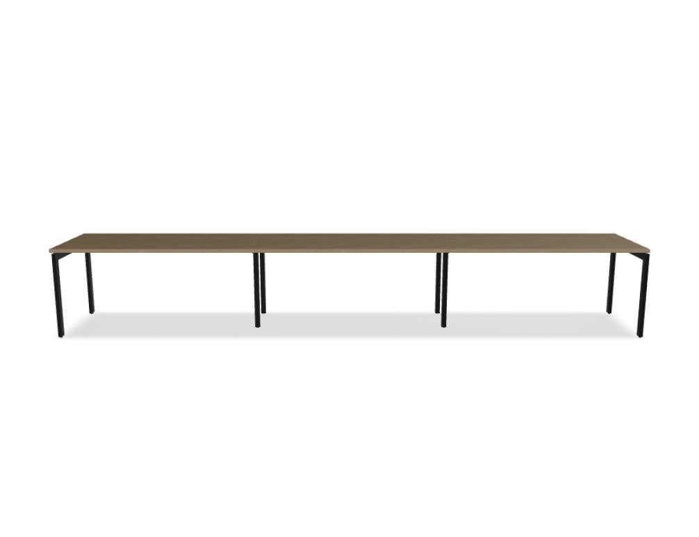 Ogi U BOU21E3 Schreibtisch von Mdd mit Holzplatte, weißem U-Gestell und moderner, minimalistischer Bürooptik.