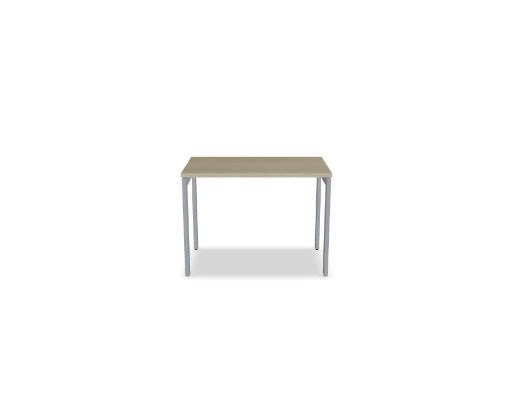 Ogi U BOU10 Schreibtisch von Mdd mit Holzplatte, weißem U-Gestell und modernem Design fürs Büro