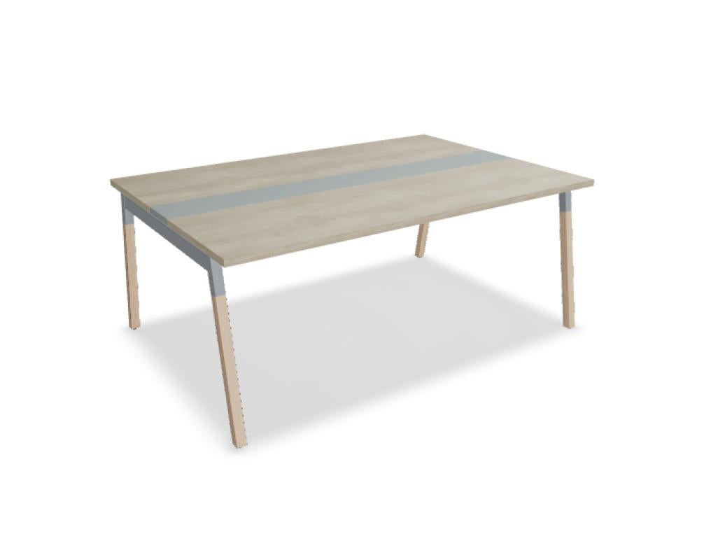 Ogi W SW28 Konferenztisch von Mdd mit eleganter Tischplatte und stabilen Holzbeinen für moderne Besprechungsräume