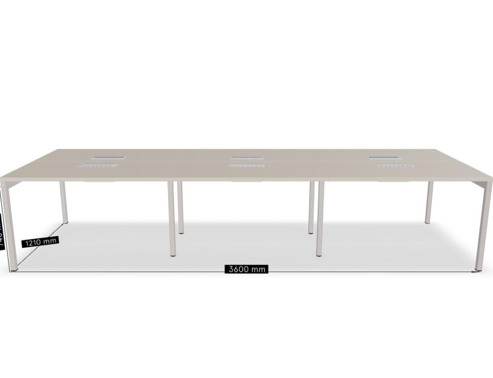Moderner Ogi Y-Doppel-Schreibtisch BOY52E3 von MDD, gefertigt aus Holz mit hellen Naturtönen, klare Linien, stabile Konstruktion und vielseitige Arbeitsfläche